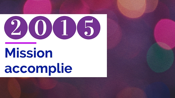 Bilan de notre année 2015 : mission accomplie!