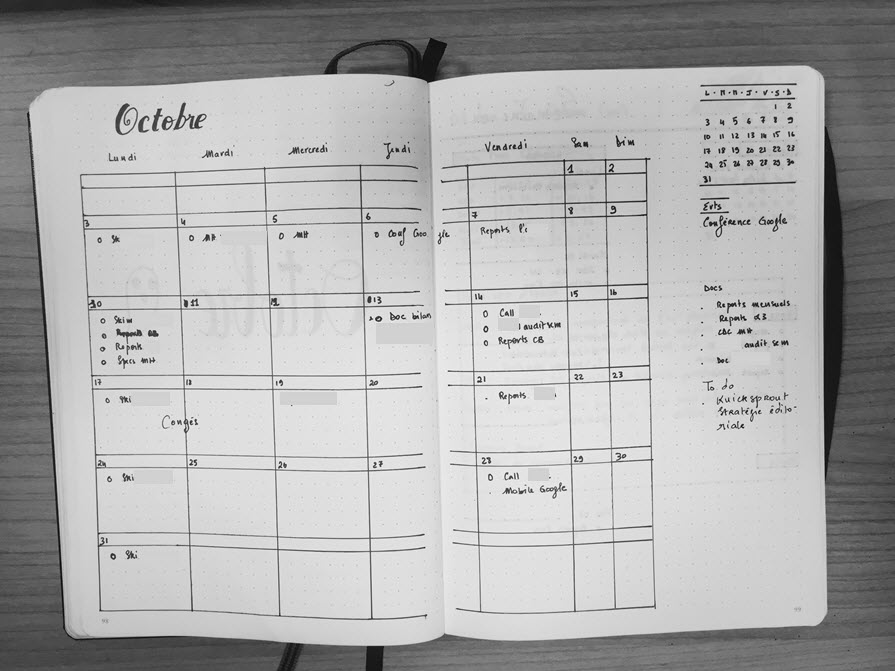 Le bullet journal pour une rentrée productive et organisée